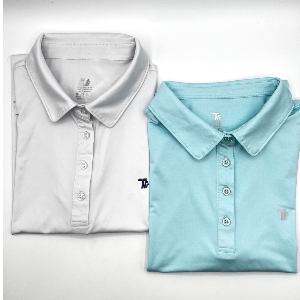 TBMPOY Women's Golf Polo Shirt Moisture Wicking Performance‎ Short Sleeve L 0474